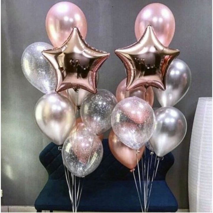 Фонтаны шаров "Дубль старт" в Астрахани