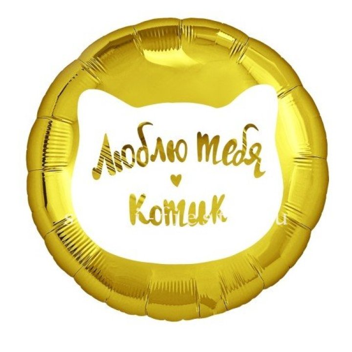 Фольгированный шар "Люблю тебя, Котик" в Астрахани