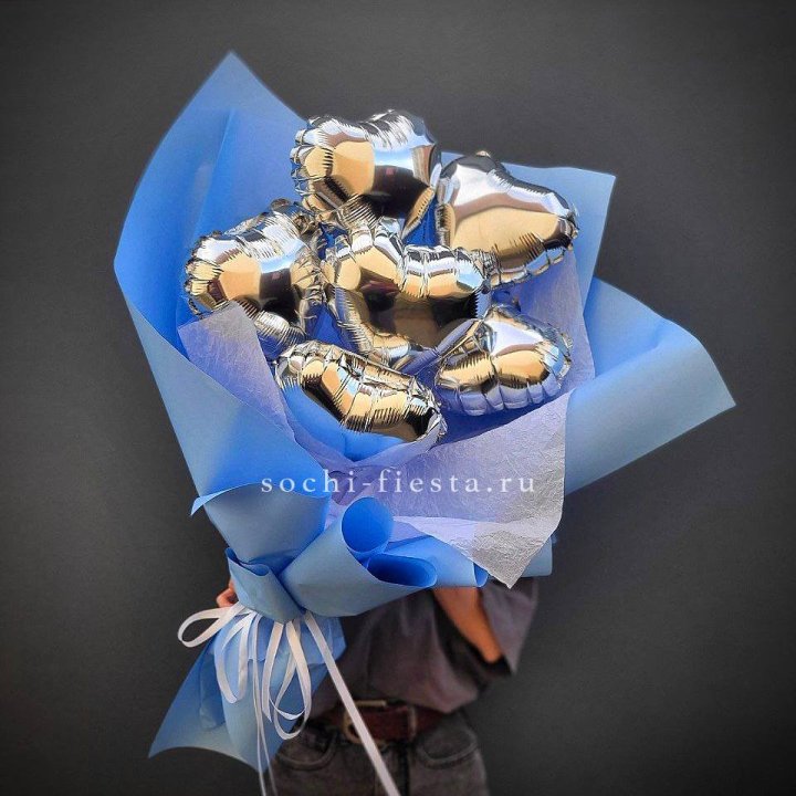 Букет из шаров сердец  №2 в Астрахани