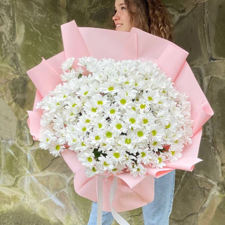  Букет хризантем "Крем" в Астрахани