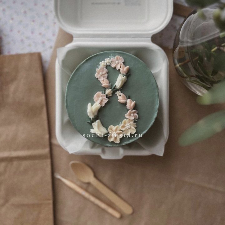 Бенто-торт "8 марта" green  в Астрахани