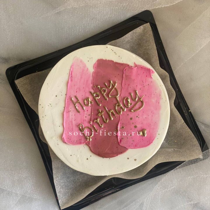 Бенто-торт "С днём рождения" пастель в Астрахани
