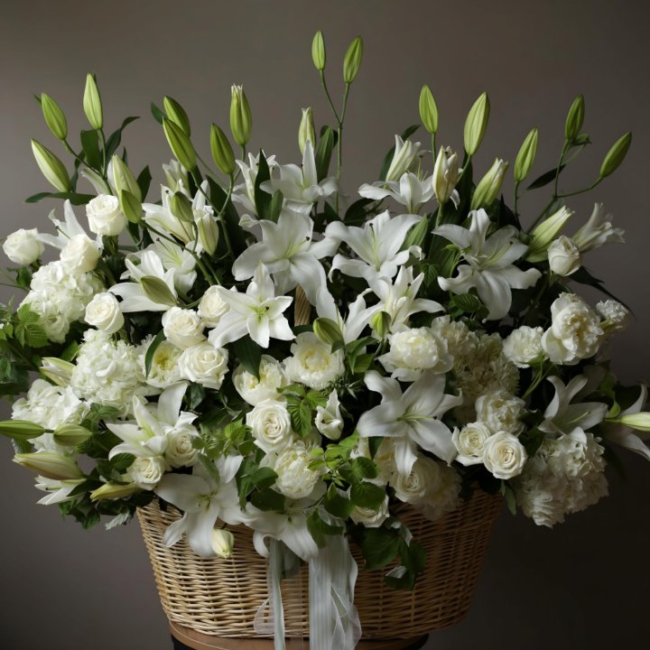 Цветочная корзина макси №3 в Астрахани