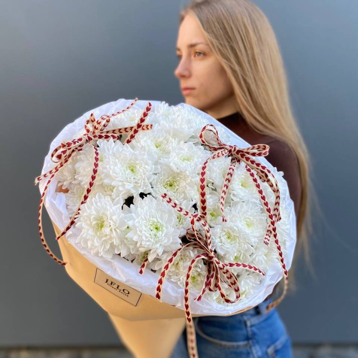 Букет "Хризантемы с любовью" в Астрахани