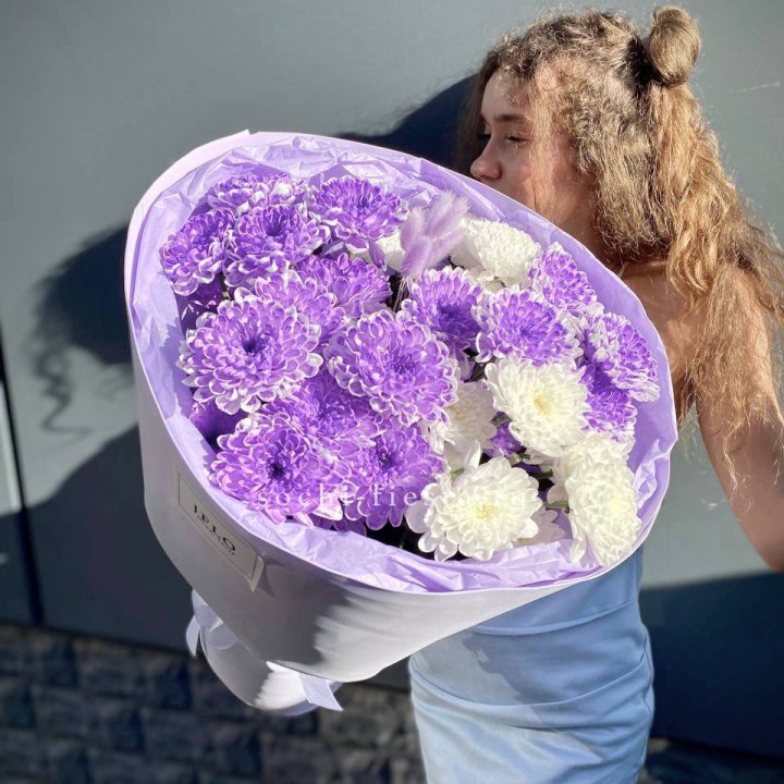  Букет хризантем "Сирена" в Астрахани