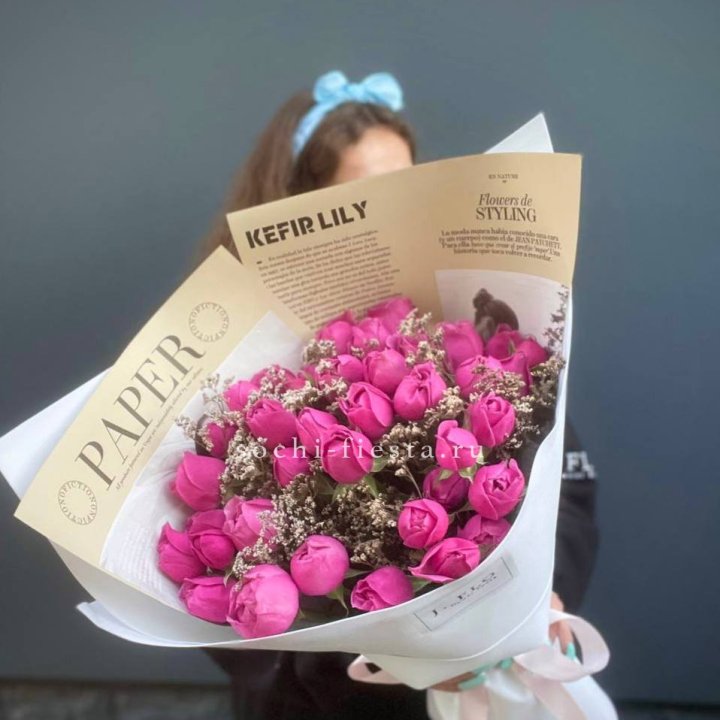 Пионовидные розы баблс №3 в Астрахани