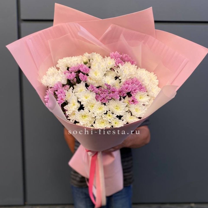  Букет хризантем- гигант  в Астрахани