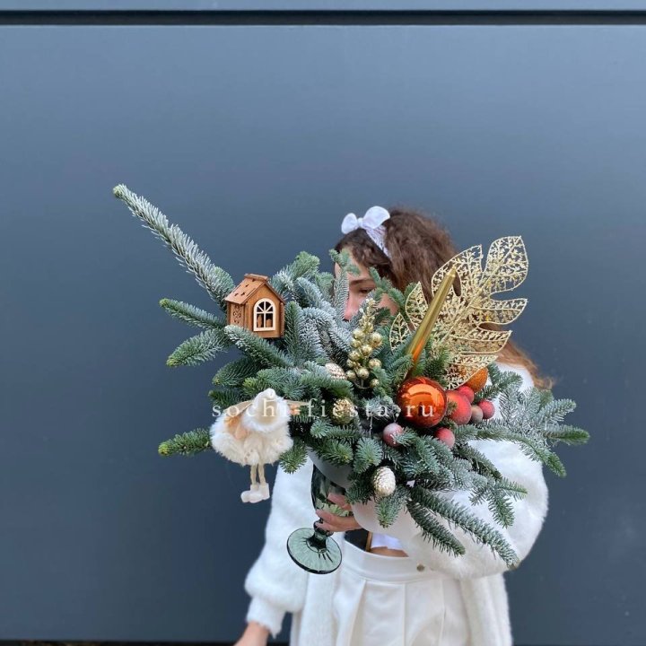 Композиция в бокале огненная  в Астрахани