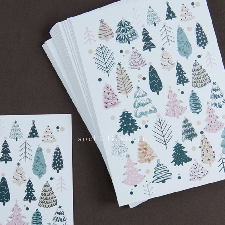 Открытка к букету "Елки" в Астрахани