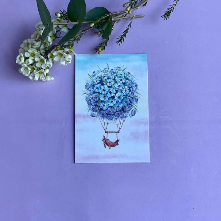 Открытка к букету "Флоростат" в Астрахани