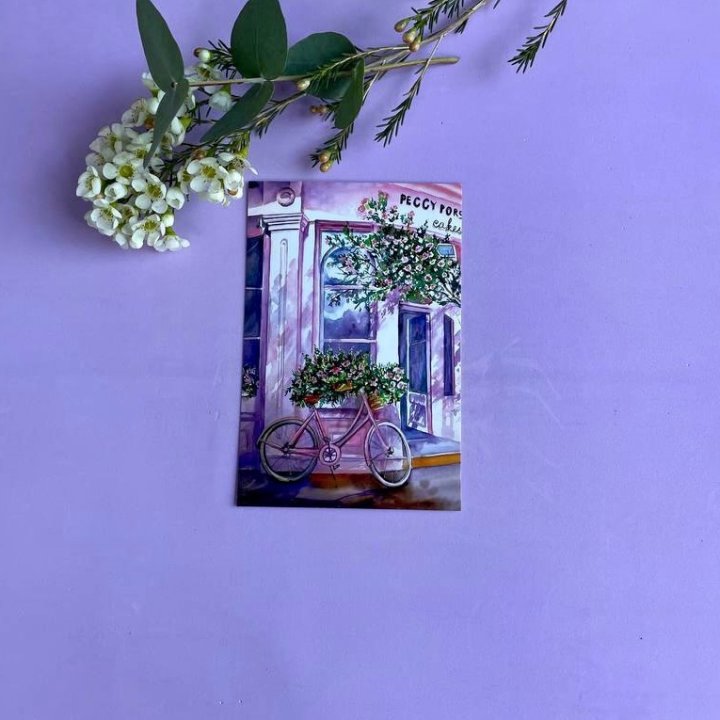 Открытка к букету "Розовый" в Астрахани