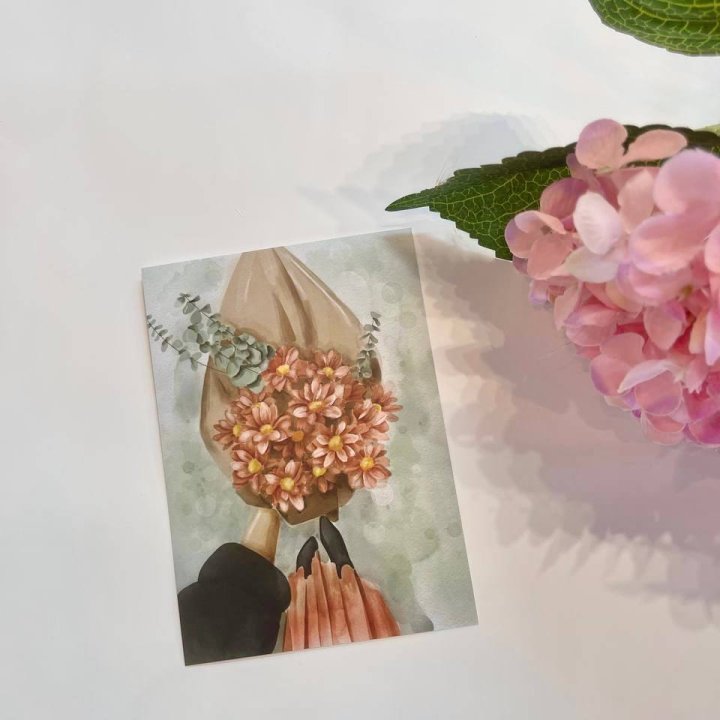 Открытка к букету "Букет" в Астрахани