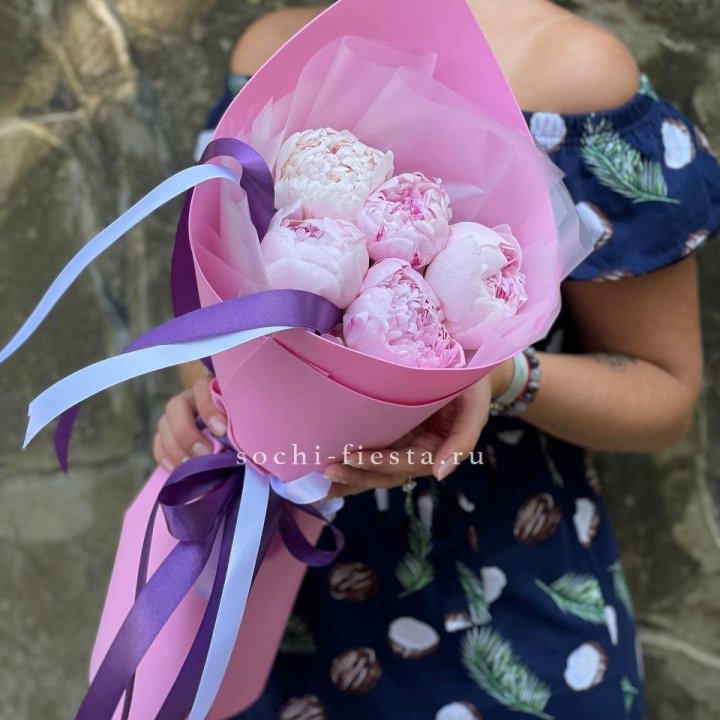Букет пионов "НАЙ" в Астрахани