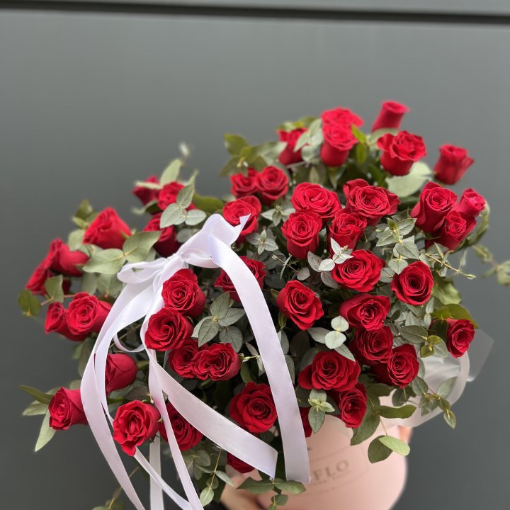 45 Красных роз в боксе "Сеньёрита" в Астрахани