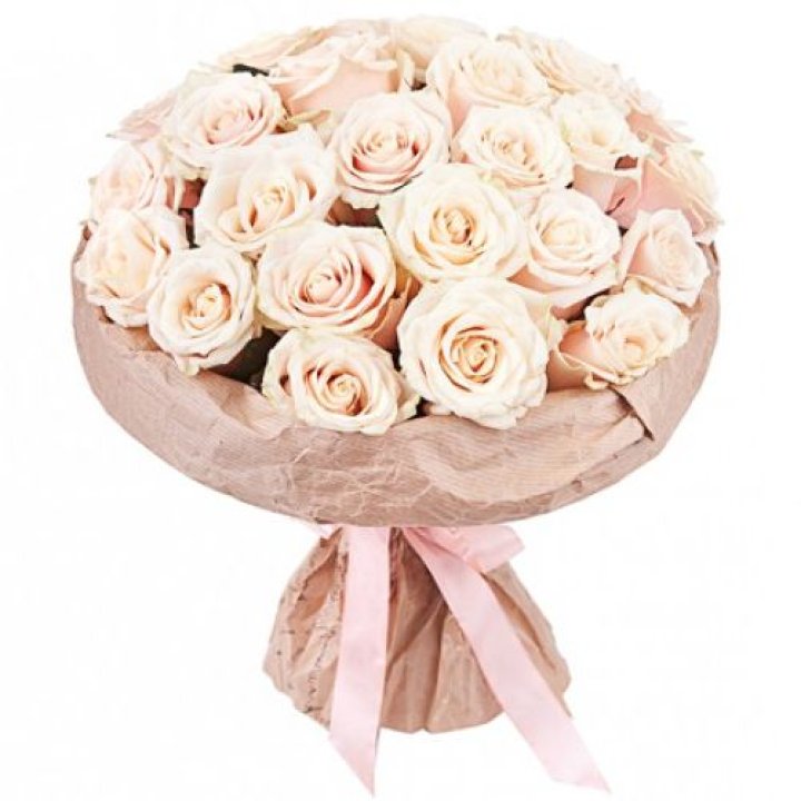 25 кремовых роз "Craft" в Астрахани