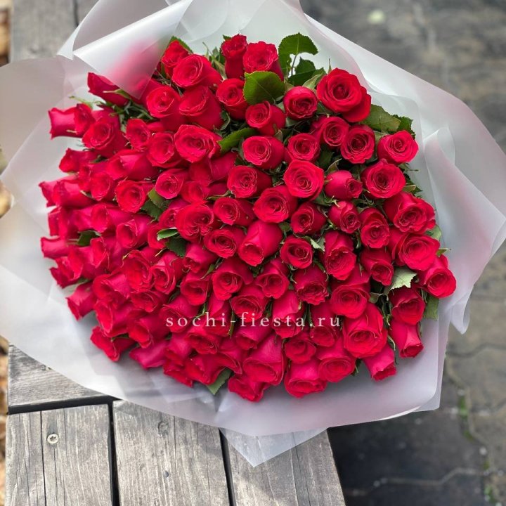101 красная роза Лолита в Астрахани