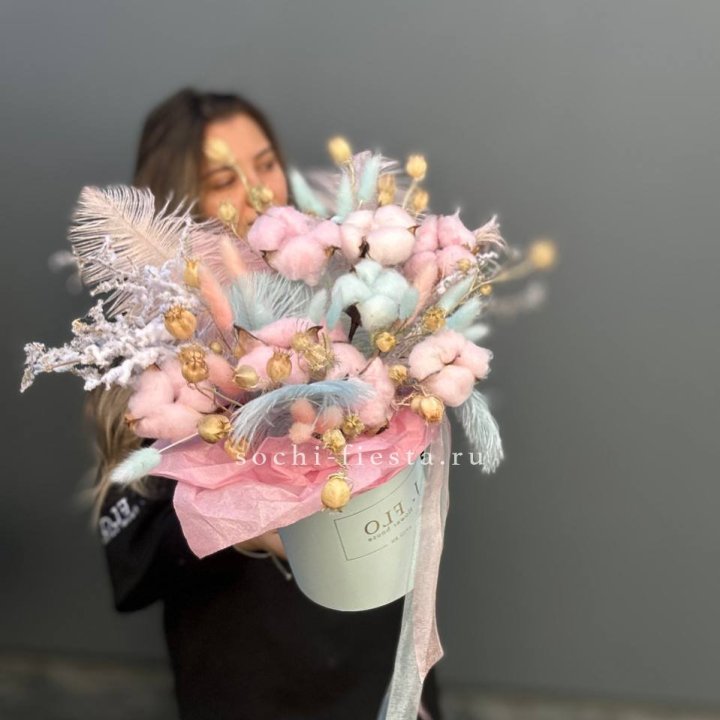 Авторский бокс с сухоцветами №2 в Астрахани