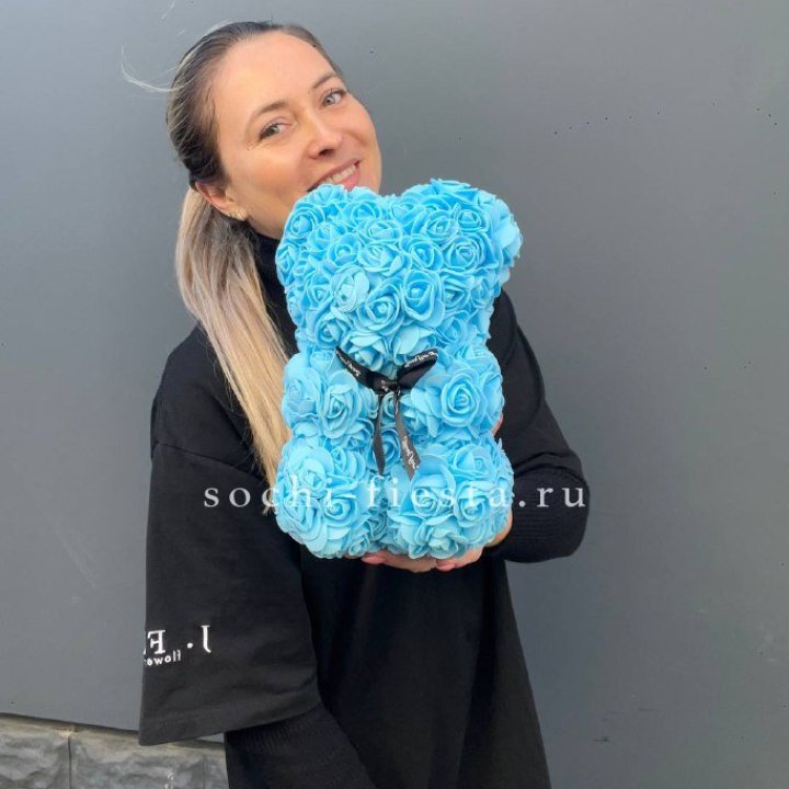 Игрушка медведь голубая в Астрахани