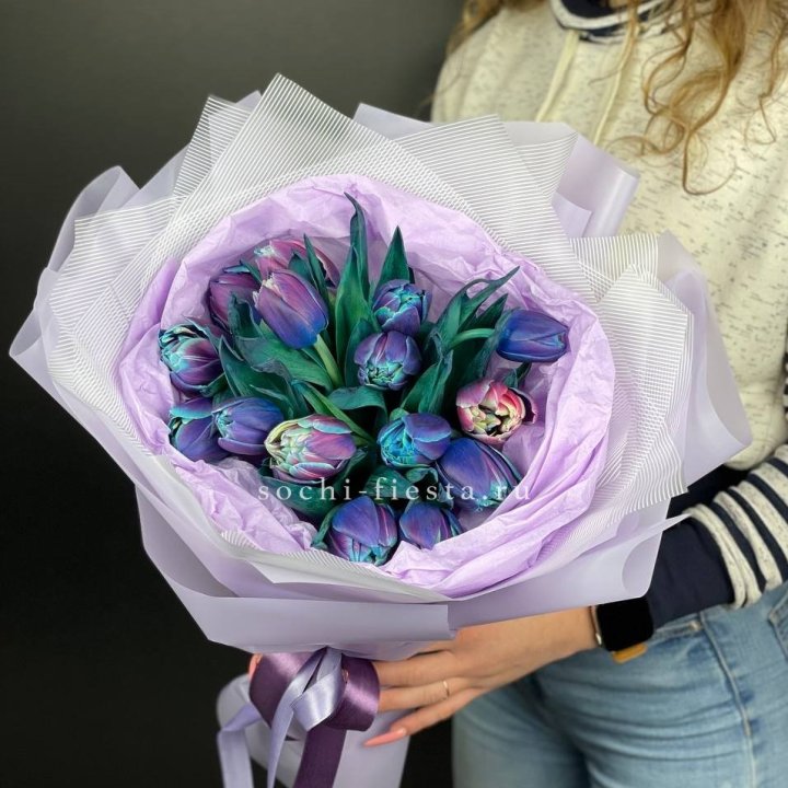 Букет тюльпанов "Пандора" в Астрахани
