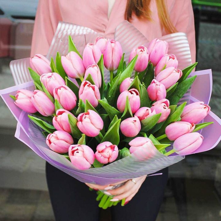 25 тюльпанов "Айс крем" в Астрахани