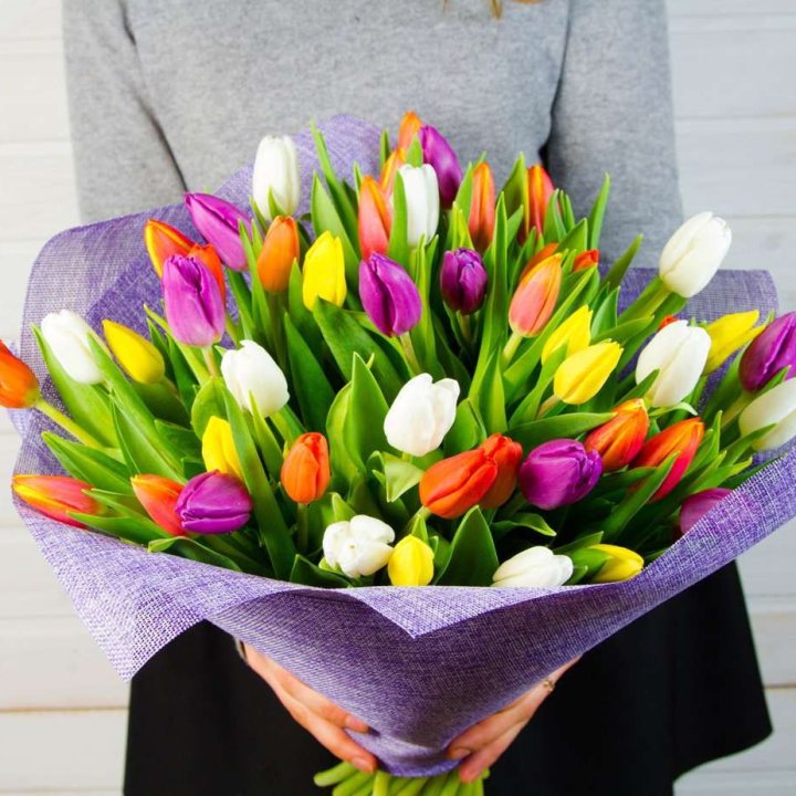 51 тюльпан "Рандом" №2 в Астрахани